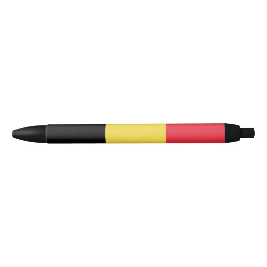 Belgische vlag zwarte inkt pen (Voorkant)