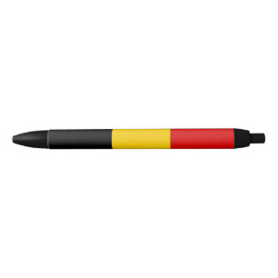 Belgische vlag zwarte inkt pen