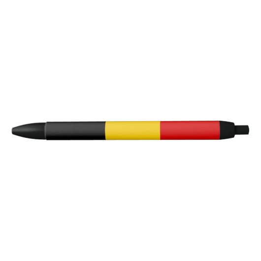 Belgische vlag zwarte inkt pen (Voorkant)