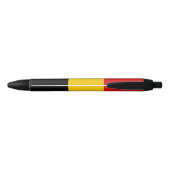 Belgische vlag zwarte inkt pen (Achterkant)