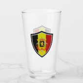 Belgische vlaggen glas (Achterkant)