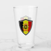 Belgische vlaggen glas (Voorkant)