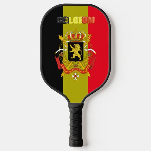 Belgische vlaggen van wapens pickleball paddle (Voorkant)