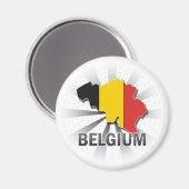 Belgische vlaggenkaart 2.0 magneet (Voorkant / Achterkant)