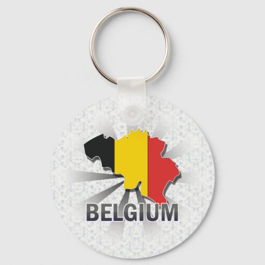 Belgische vlaggenkaart 2.0 sleutelhanger (Voorkant)