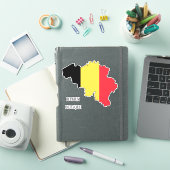 Belgische vlaggenkaart sticker (iPad Cover)