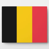 Belgische vlaggenPlaque Fotoplaat (Voorkant)