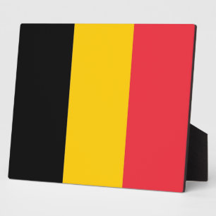Belgische vlaggenPlaque Fotoplaat