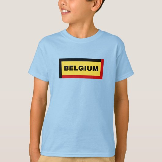 Belgische vlagkleuren t-shirt (Voorkant)