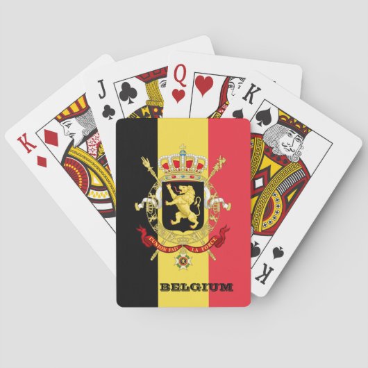 Belgische vlagspelen, Belgische speelkaarten (Achterkant)