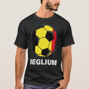Belgische Voetbalploeg Supporter België Vlag Voetb T-shirt
