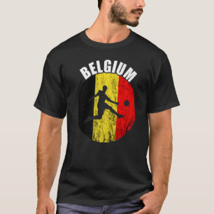 Belgische voetbalspeler Belgie Belgie Belgique T-shirt