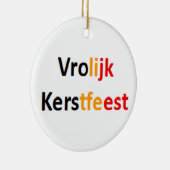 Belgische vrolijke kerstfeest Ornament (Rechts)