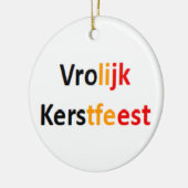 Belgische vrolijke kerstfeest Ornament (Links)