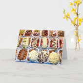 Belgische wafel kaart (Gele Bloem)