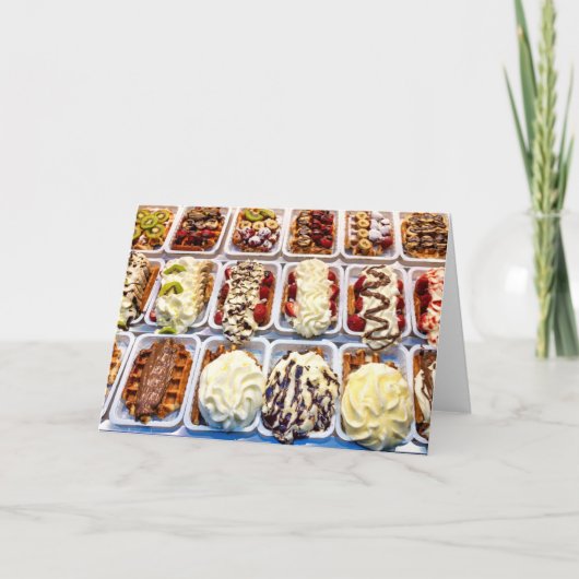 Belgische wafel kaart (Voorkant)