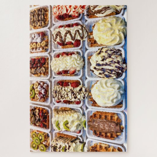 Belgische wafel legpuzzel (Verticaal)