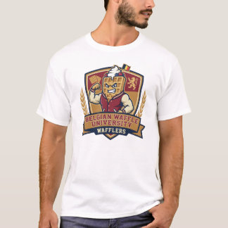 Belgische Wafels Universiteit Atletisch Logo Ajay T-shirt