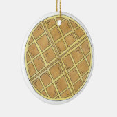 Belgische Waffle Diner Brunch restaurant Chef Keramisch Ornament (Rechts)