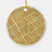 Belgische Waffle Diner Brunch restaurant Chef Keramisch Ornament (Voorkant)