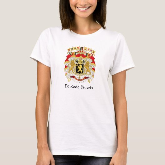 Belgische wapenstilstand de Rode Duivels T-Shirt (Voorkant)