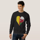 Belgische Welsh Flag Heart Trui (Voorkant volledig)