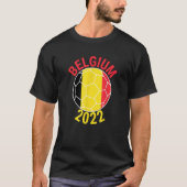 Belgium 2022 Football Supporter Championship Socce T-shirt (Voorkant)