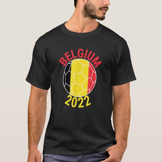 Belgium 2022 Football Supporter Championship Socce T-shirt (Voorkant)
