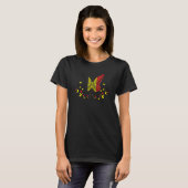 Belgium Belgian Belgium Flag Butterflies T-shirt (Voorkant volledig)