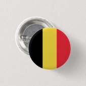Belgium (Belgian) Flag Ronde Button 3,2 Cm (Voorkant /achterkant)