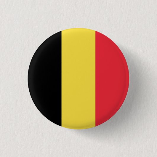 Belgium (Belgian) Flag Ronde Button 3,2 Cm (Voorkant)