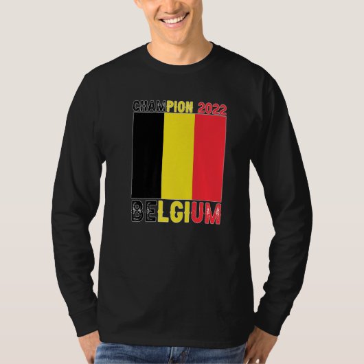 Belgium Champion Belgium Soccer Fan  2022 T-shirt (Voorkant)