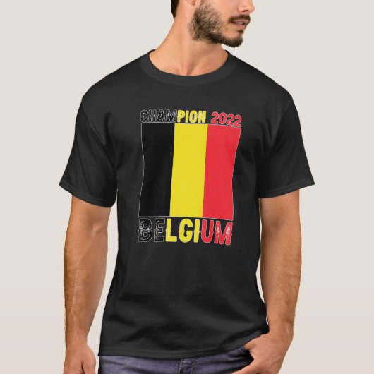 Belgium Champion Belgium Soccer Fan  2022 T-shirt (Voorkant)