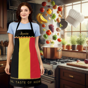 Belgium Chefs Schort, Belgian Flag Schort