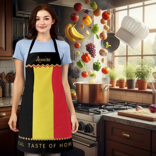 Belgium Chefs Schort, Belgian Flag Schort