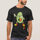 Belgium Dabbing Potato Belgian Soccer Player Belgi T-shirt (Voorkant)