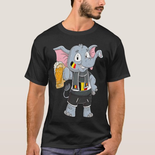 Belgium fan elephant t-shirt (Voorkant)