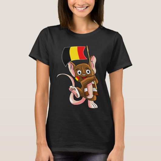 Belgium Fan Mouse T-shirt (Voorkant)