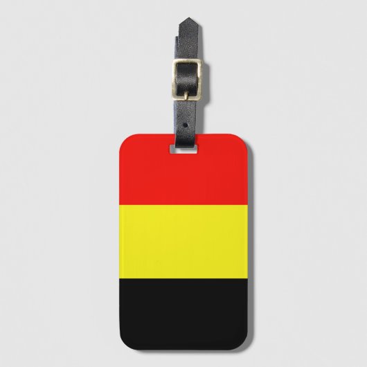 Belgium Flag Bagagelabel (Voorkant (verticaal))