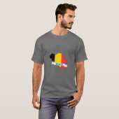 belgium flag map t-shirt (Voorkant volledig)