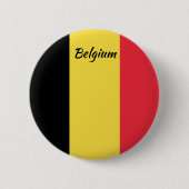 Belgium Flag Round Button (Voorkant)