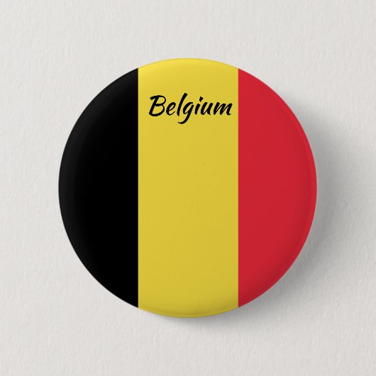 Belgium Flag Round Button (Voorkant)