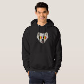 Belgium Flag Samoyed Dog Belgium Pocket Hoodie (Voorkant volledig)