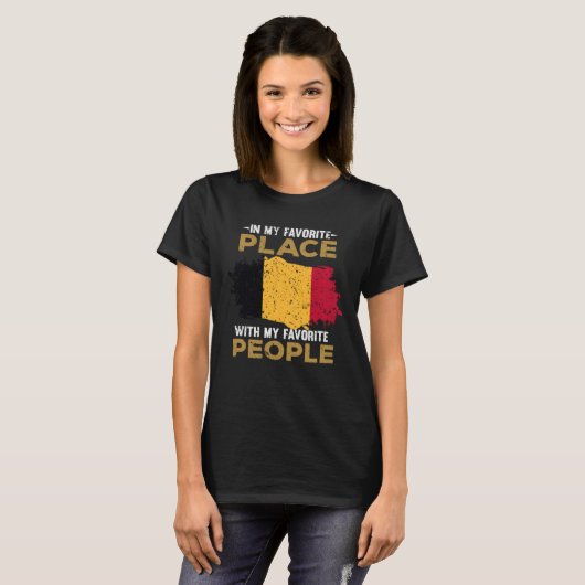 Belgium flag t-shirt (Voorkant volledig)