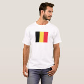 Belgium Flag T-Shirt, Patriotic T-Shirts, T-shirt (Voorkant volledig)