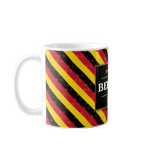 Belgium Football Fan Flag Colors Stripe Pattern