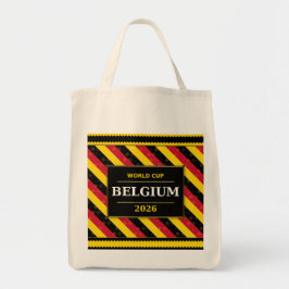 Belgium Football Fan Flag Colors Stripe Pattern Tote Bag