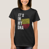 Belgium It's In My DNA Cute Belgian Flag Fingerpri T-shirt (Voorkant)