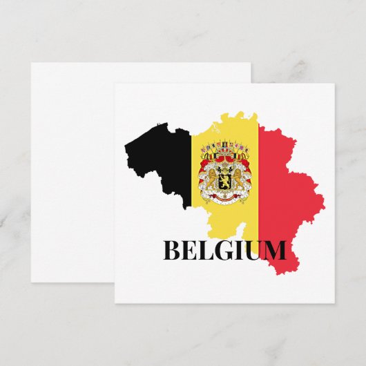 Belgium Silhouette, flag, (Voorkant / Achterkant)