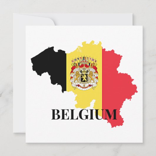 Belgium Silhouette, flag, (Voorkant)